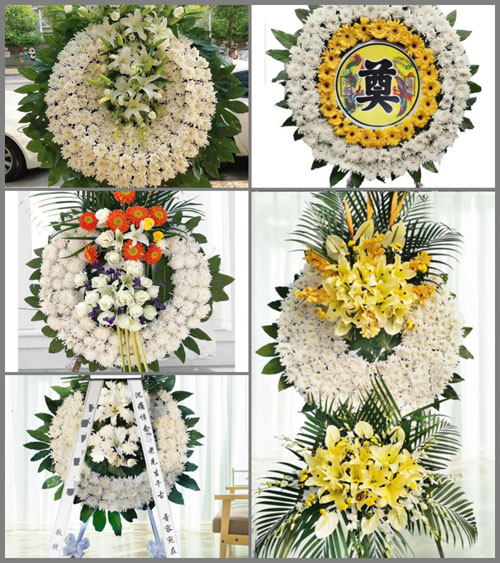 山西晋中平遥县卜宜乡敖坡村花圈速递
